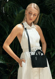 The Maisie Bag (BLACK) Neoprene Crossbody / Hand Bag