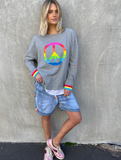 PEACE waffle Top by HAMMILL & CO