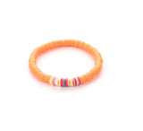 FLURO ORANGE Rainbow Friendship Bracelet