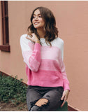 Evie Ombre Jumper in Pink