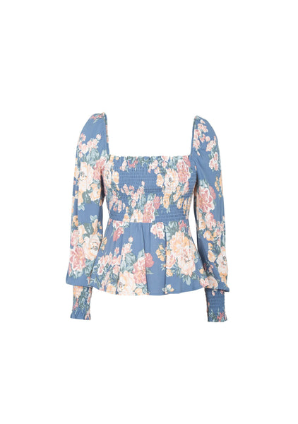 Cottage Sunday Blouse Blue by Auguste the label