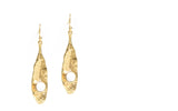 Zara Drop Earring Gold with White