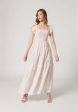 La Vie En Rose Stripe Maxi Dress